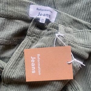 Reformation Wilder painter wide leg corduroy pants